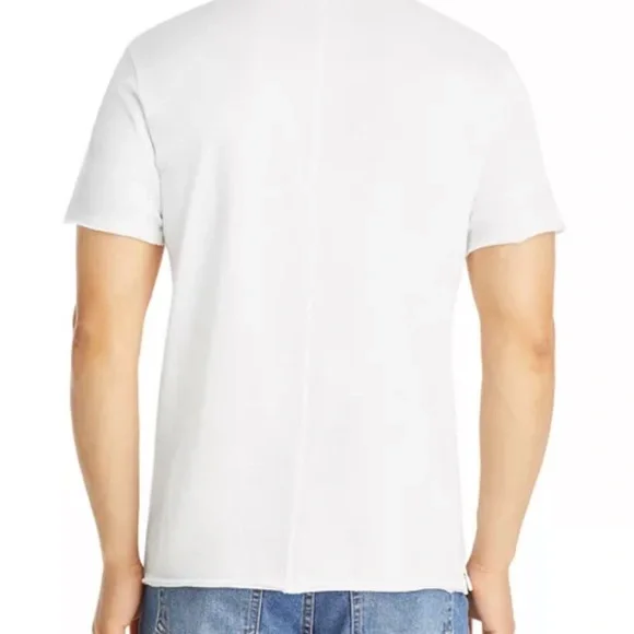 Rag & Bone Miles Cotton Lightweight White Short Sleeved Jersey T-Shirt Sz L - Picture 2 of 14